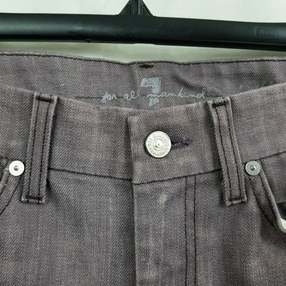 Purple A Pocket Bootcut Jeans 25x30 - Picture 5 of 8